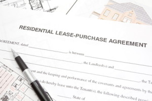 Residential lease or purchase agreement paper form